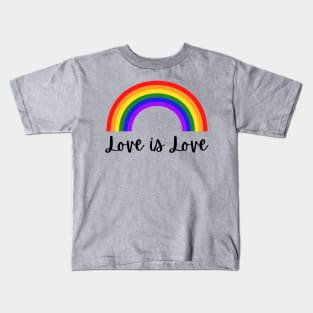 love is love lgbt gay pride Kids T-Shirt